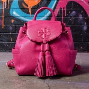 Tory Burch Vibrant Pink Backpack